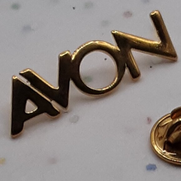 AVON Exclusive Representative Pin Brooch Pinback Clasp Block Letters - Picture 8 of 8